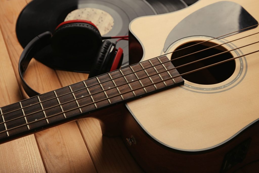 Acoustic bass guitar